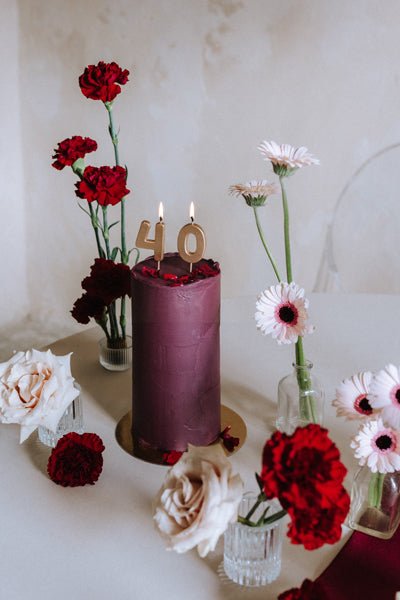 1 Jaar Kaars Goud 4,5cm van Partydeco koop je bij Partywinkel