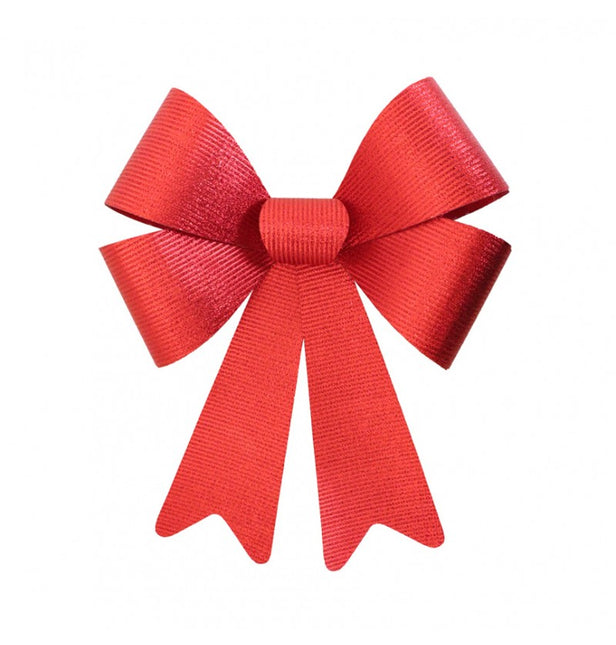 Rote Schleife Glitzerstreifen 50cm