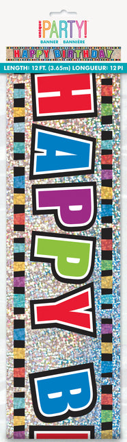Happy Birthday Absperrband Farbig 3,65m