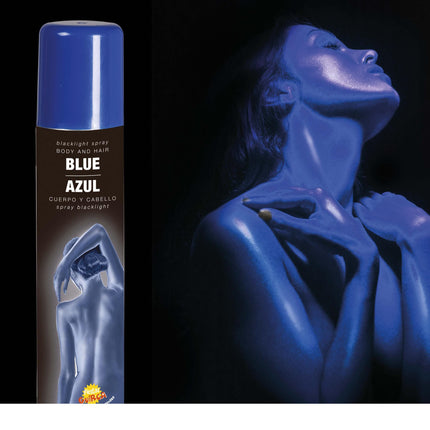 Haar- und Körperspray UV Blau 75ml
