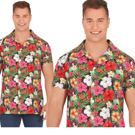 Hawaii Bluse Männer Blumen
