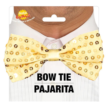 Gold Bow Glitter Paillet