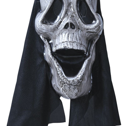 Schwarze und weiße Halloween Maske Geist