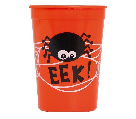 Orange Halloween Tasse Spinne 11cm
