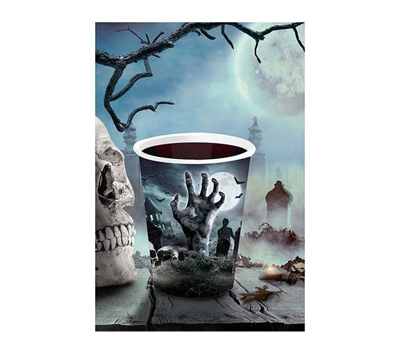 Halloween Friedhofsbecher 240ml 6 Stk