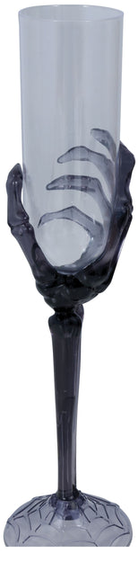 Halloween Glas Skelett Hand 25cm
