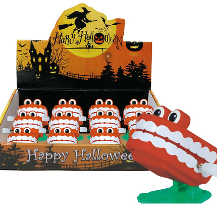 Halloween Wind-Up Gesicht 5cm 12Stk