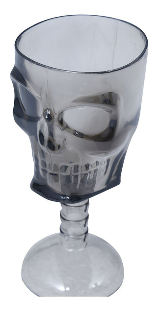 Halloween Totenkopf Glas 18cm