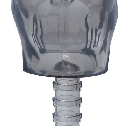 Halloween Totenkopf Glas 18cm