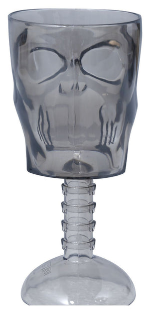 Halloween Totenkopf Glas 18cm