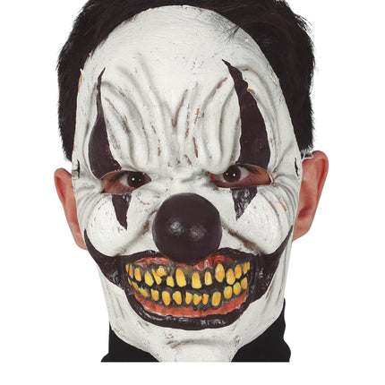 Halloween Clown Maske Schwarz