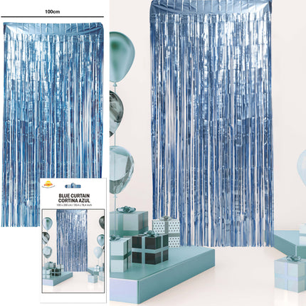 Blaue Türvorhangmatte 2m