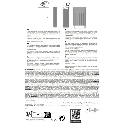 Blaue Türvorhangmatte 2m