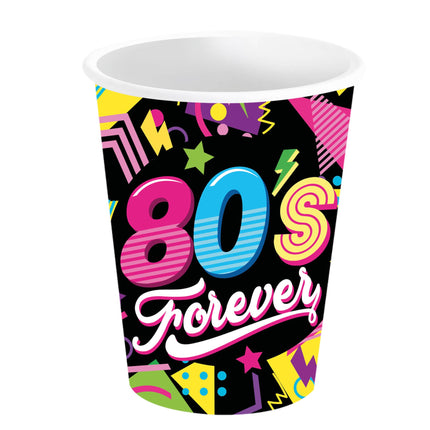 Neon 80S Becher 240ml 6 Stk