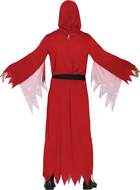 Halloween Kostüm Rot Herren Sensenmann
