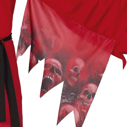 Halloween Kostüm Rot Herren Sensenmann