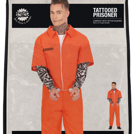 Halloween Kostüm Orange Herren Häftling