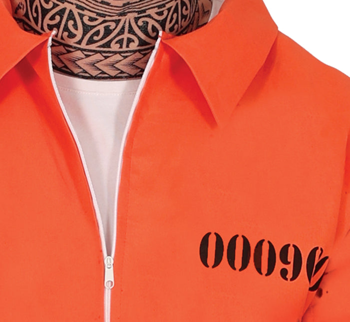 Halloween Kostüm Orange Herren Häftling