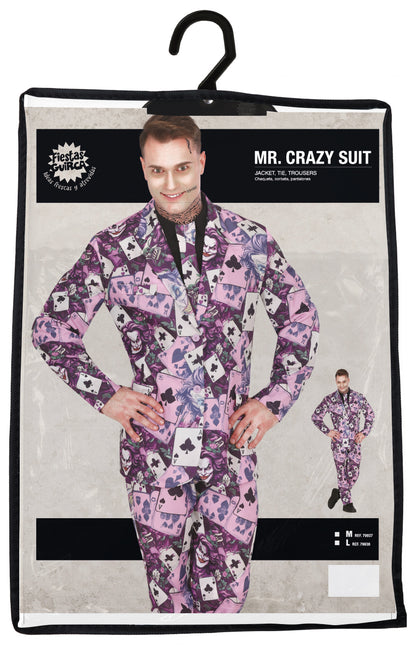 Halloween-Kostüm Mr. Crazy für Männer