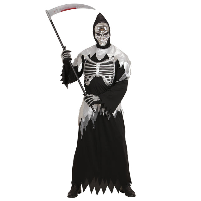 Halloween Kostüm Herren Skinny Reaper 3-teilig