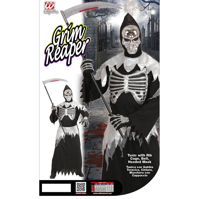 Halloween Kostüm Herren Skinny Reaper 3-teilig