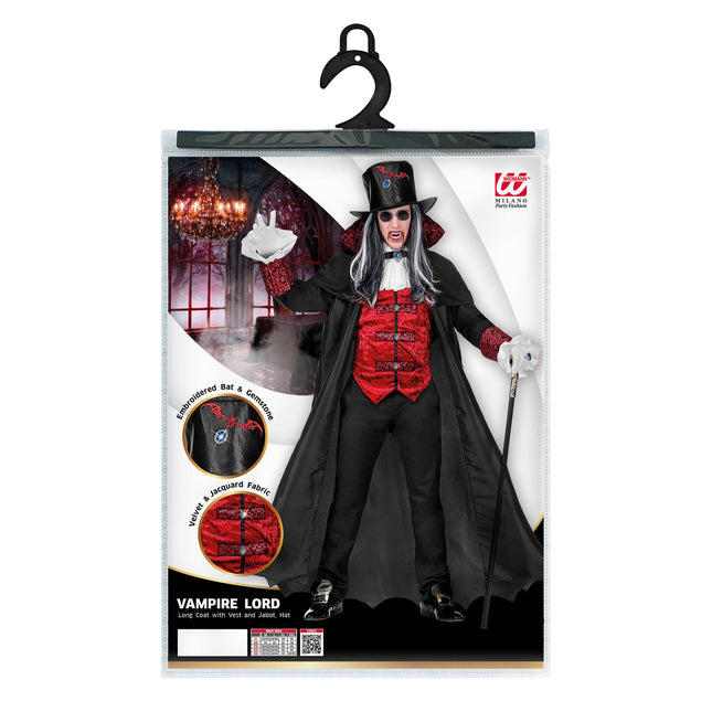 Halloween Kostüm Herren Vampir 4-teilig