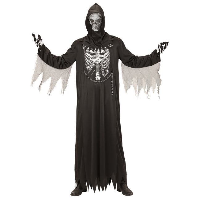 Halloween Kostüm Herren Sensenmann Skelett