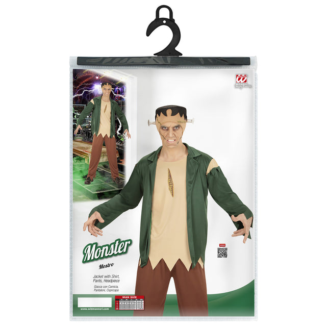 Halloween Kostüm Grüner Zombie für Männer