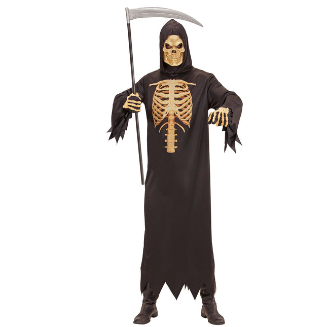 Halloween Kostüm Herren Skelett Sensenmann