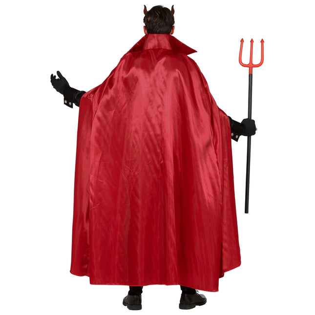 Halloween Kostüm Schwarz Rot Männer Teufel