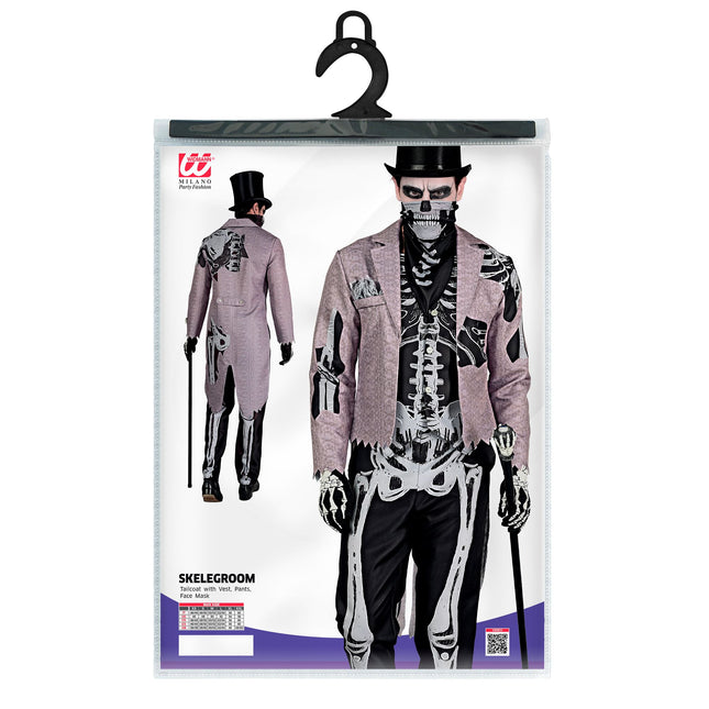 Halloween Kostüm Skelett Bräutigam für Männer