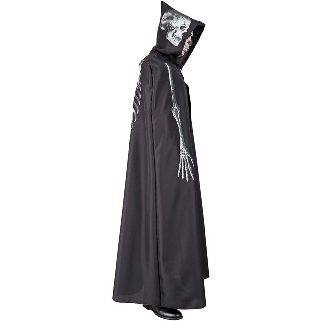 Halloween Umhang Skelett 1,5m