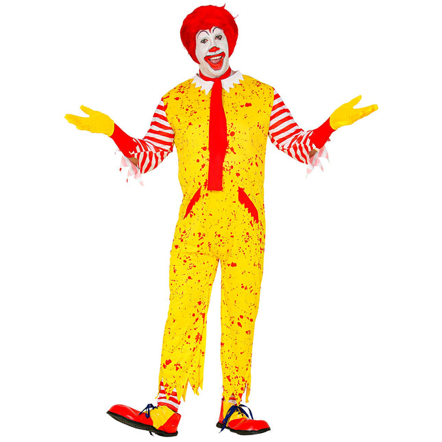 Halloween Kostüm Gelb Herren Clown