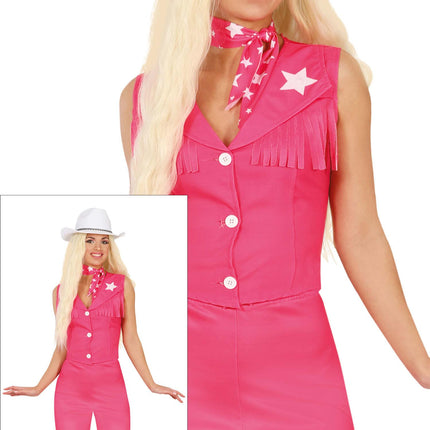 Cowgirl Kostüm Rosa Damen