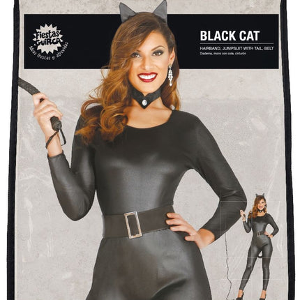 Katzenkostüm Damen schwarz