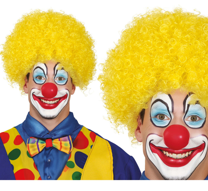 Gelbe Perücke Locken