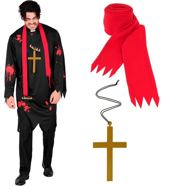 Halloween Kostüm Männer Zombie Priester