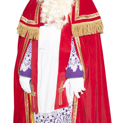 Sinterklaas Anzug komplett Samt 4 Stück