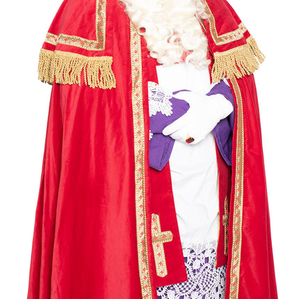 Sinterklaas Anzug komplett Samt 4 Stück