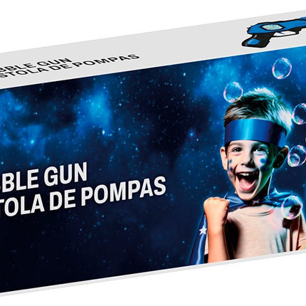 Blauwe Bellenblaas Pistool 33cm van Fiestas Guirca koop je bij Partywinkel