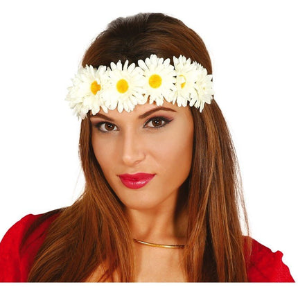 Bloemen Haarband Madeliefje Deluxe van Fiestas Guirca koop je bij Partywinkel