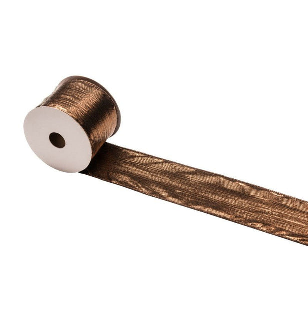 Chocolade Bruine Lint 6,3Cm 3m van CHAKS koop je bij Partywinkel