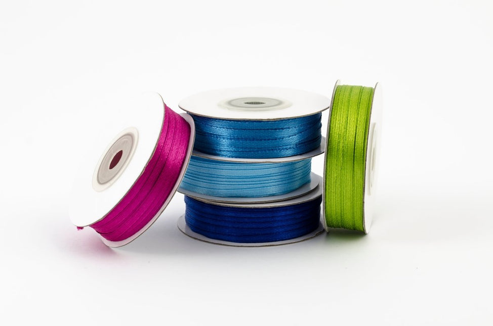 Donkerblauwe Lint 3Mm 50m van Partydeco koop je bij Partywinkel