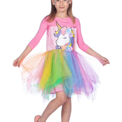 Unicorn Jurk Meisje 2 delig van Wilbers & Wilbers koop je bij Partywinkel