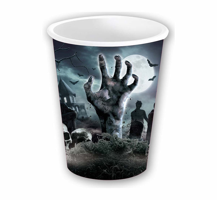 Halloween Friedhofsbecher 240ml 6 Stk