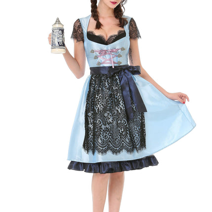 Dirndlkleid Oktoberfest Hellblau