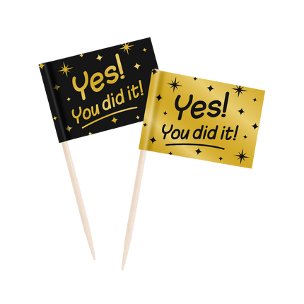 Cocktailstäbchen You Did It 6,5 cm 50 Stk