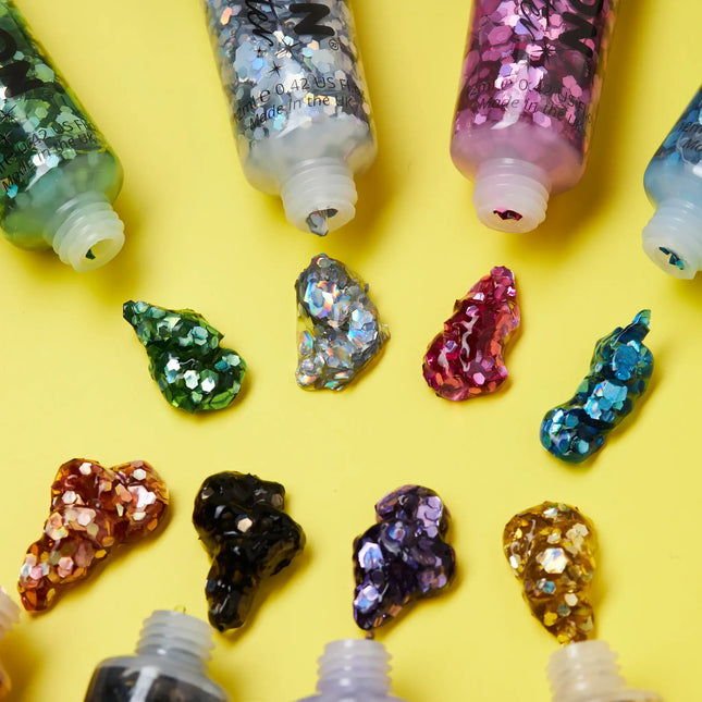 Moon Glitter Holographic Chunky Glitter Gel Silber 12ml