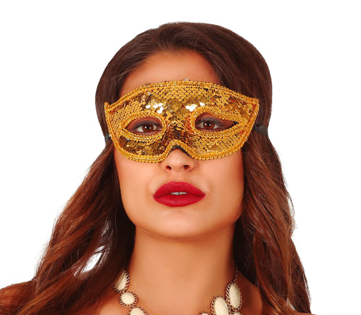 Goldmaske Pailletten