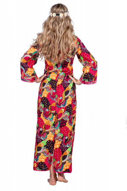 Hippie Kleid Lang Bunt